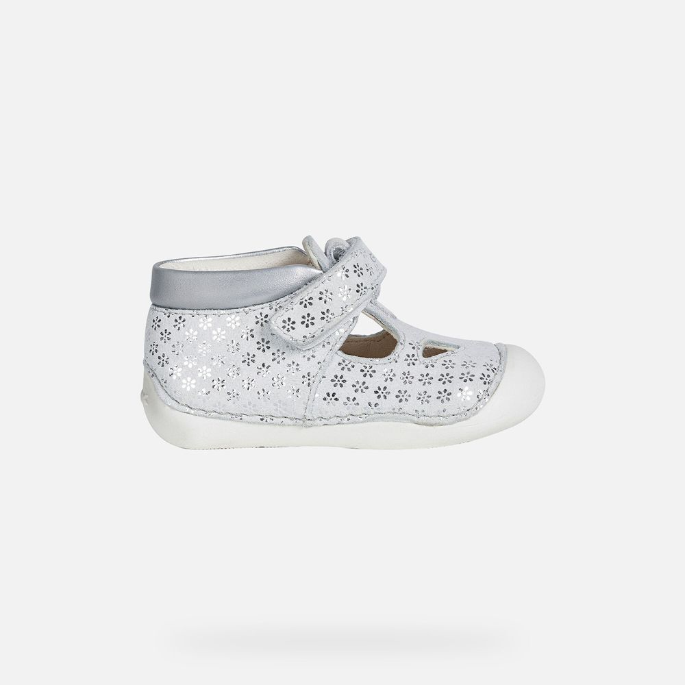 Sandalias Geox Bebe Branco - Tutim Girl - DLPJQ9076